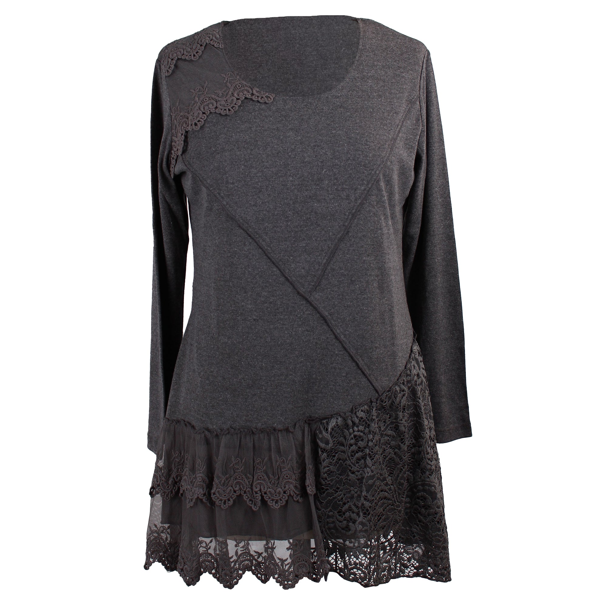 Mixed Media Knit Tunic – My Morning Sun