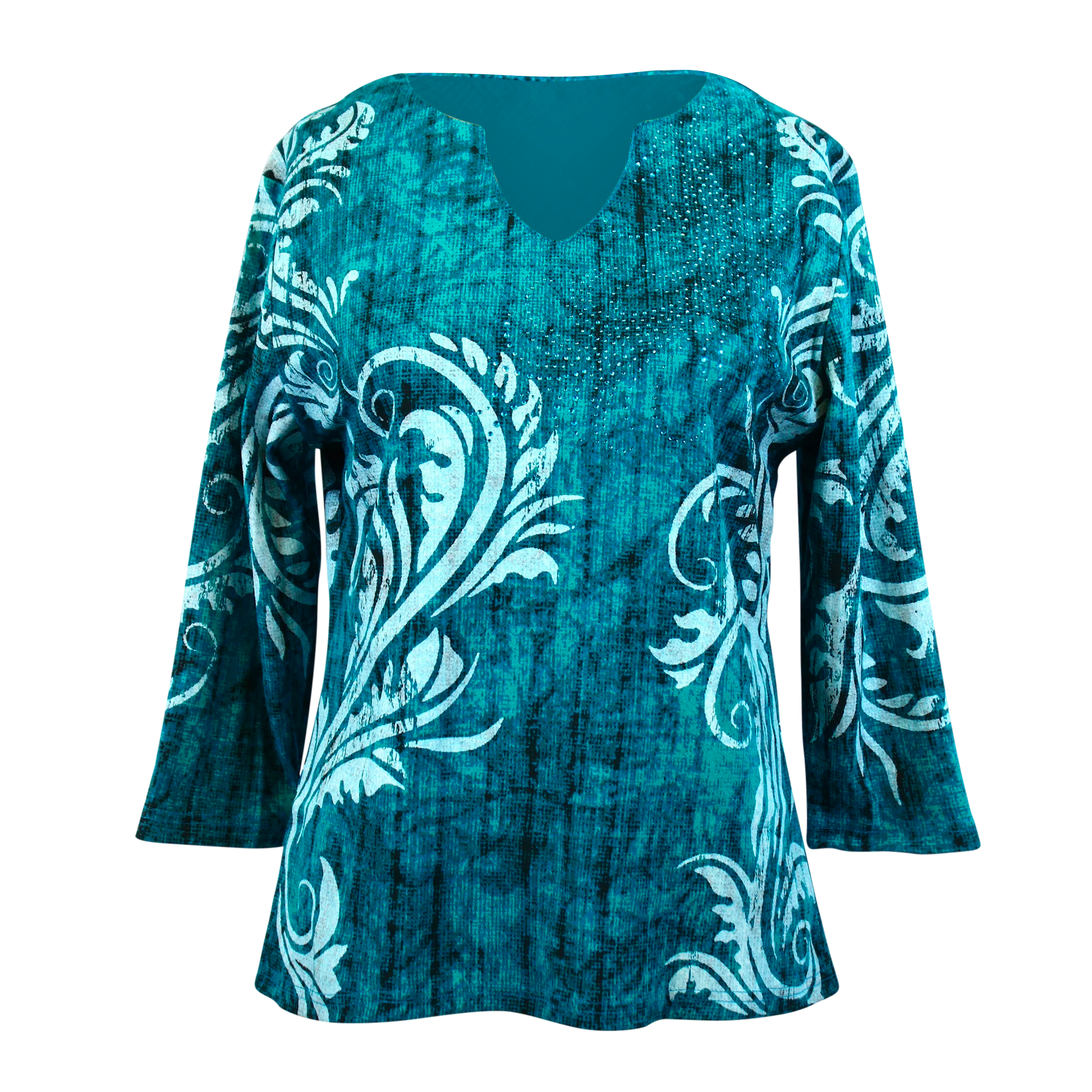 Teal Swirl Women's Shirt