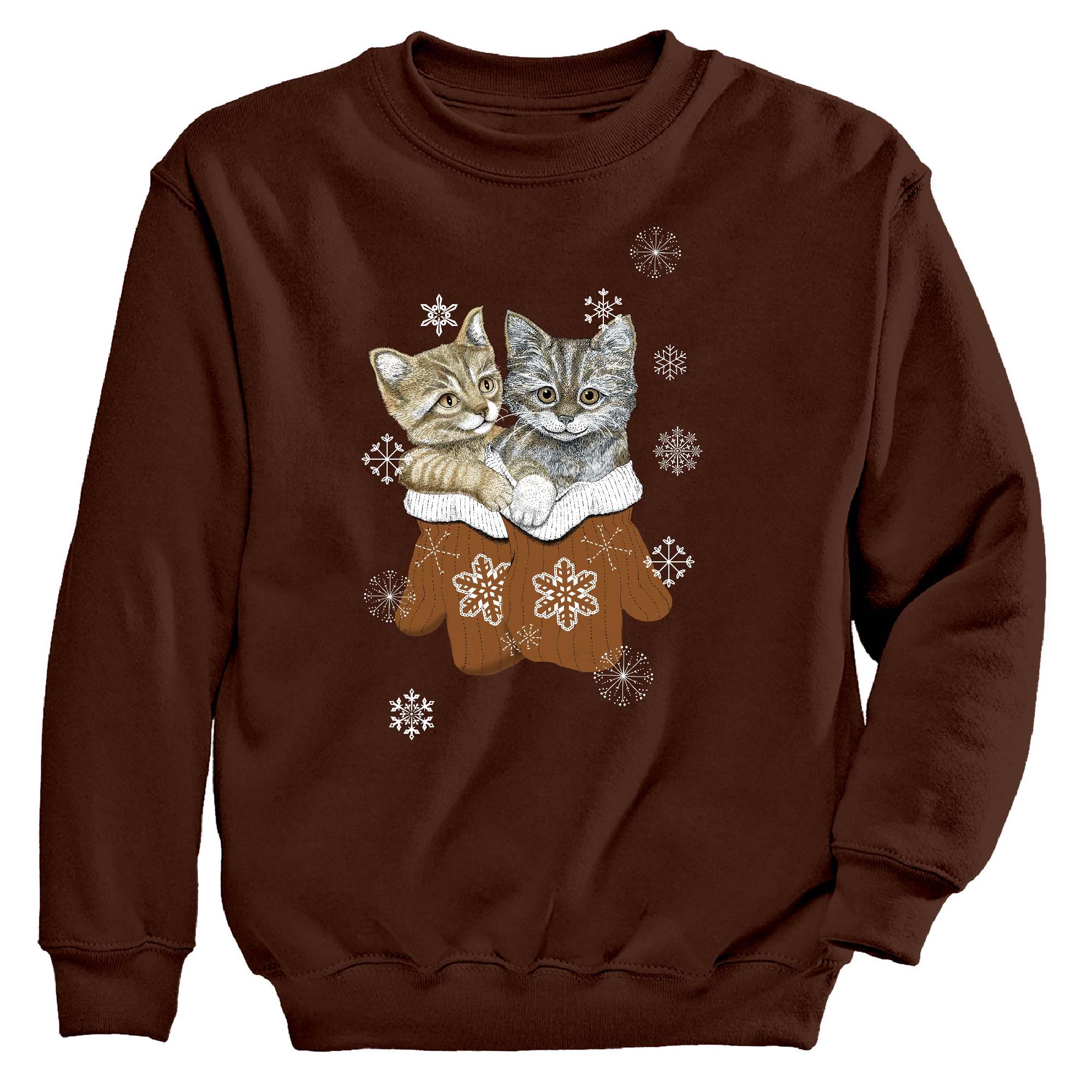 Womens 3X-Large CHOCOLATE Moring Sun CrewNeck Sweatshirt