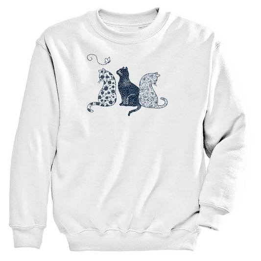 Womens 3X-Large WHITE Moring Sun CrewNeck Sweatshirt