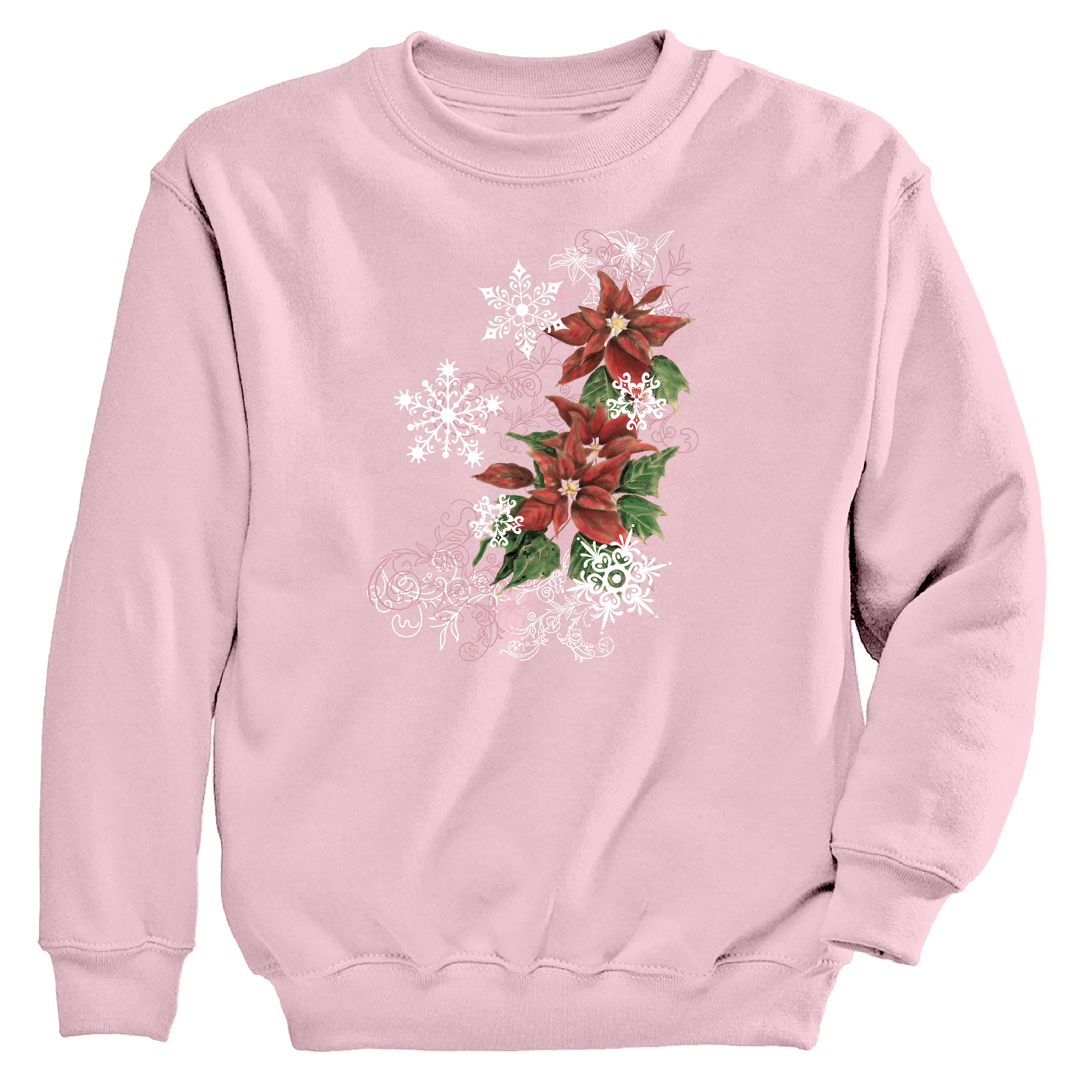 Womens 3X-Large LIGHT_PINK Moring Sun CrewNeck Sweatshirt