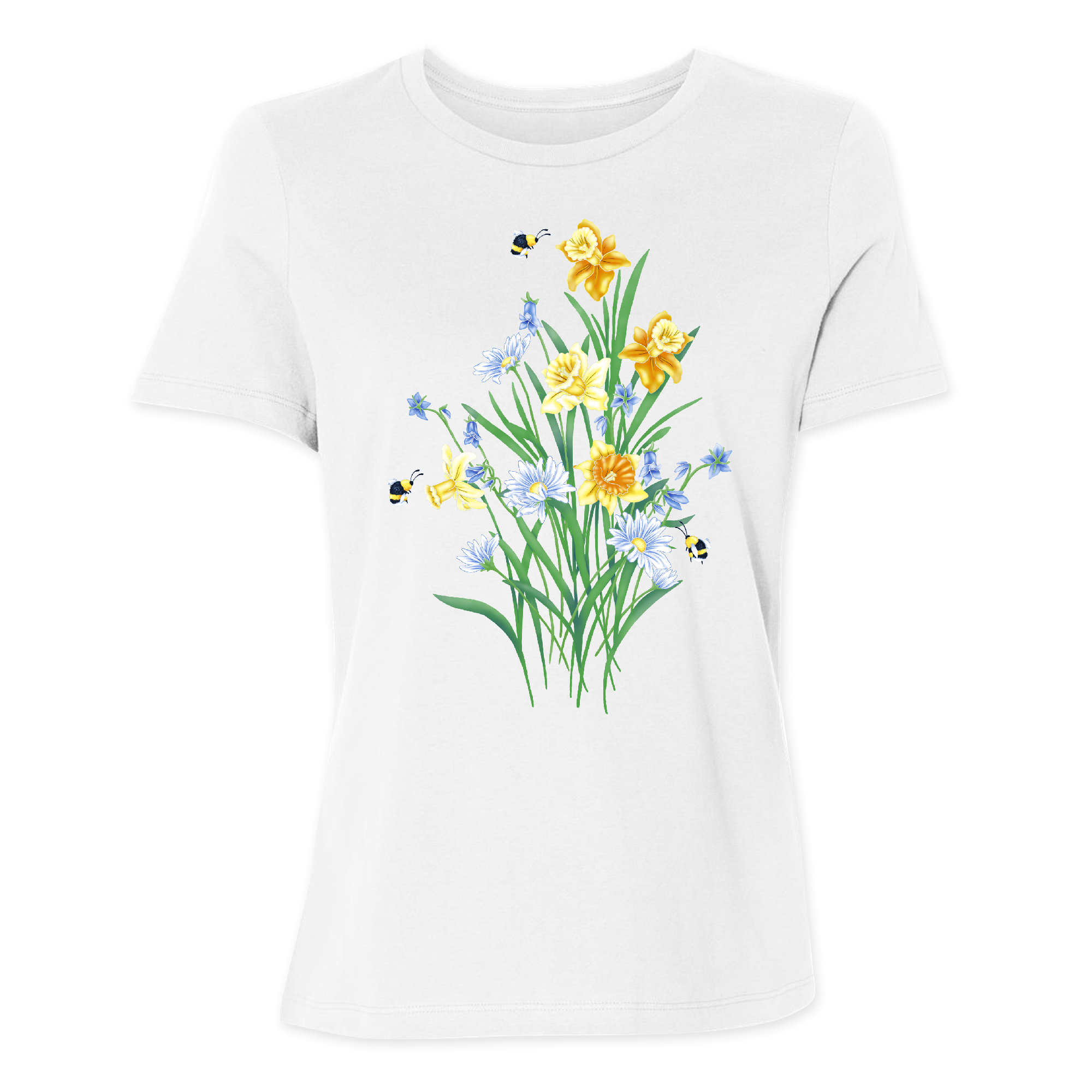 Womens 2X-Large White Relaxed Jersey T-Shirt
