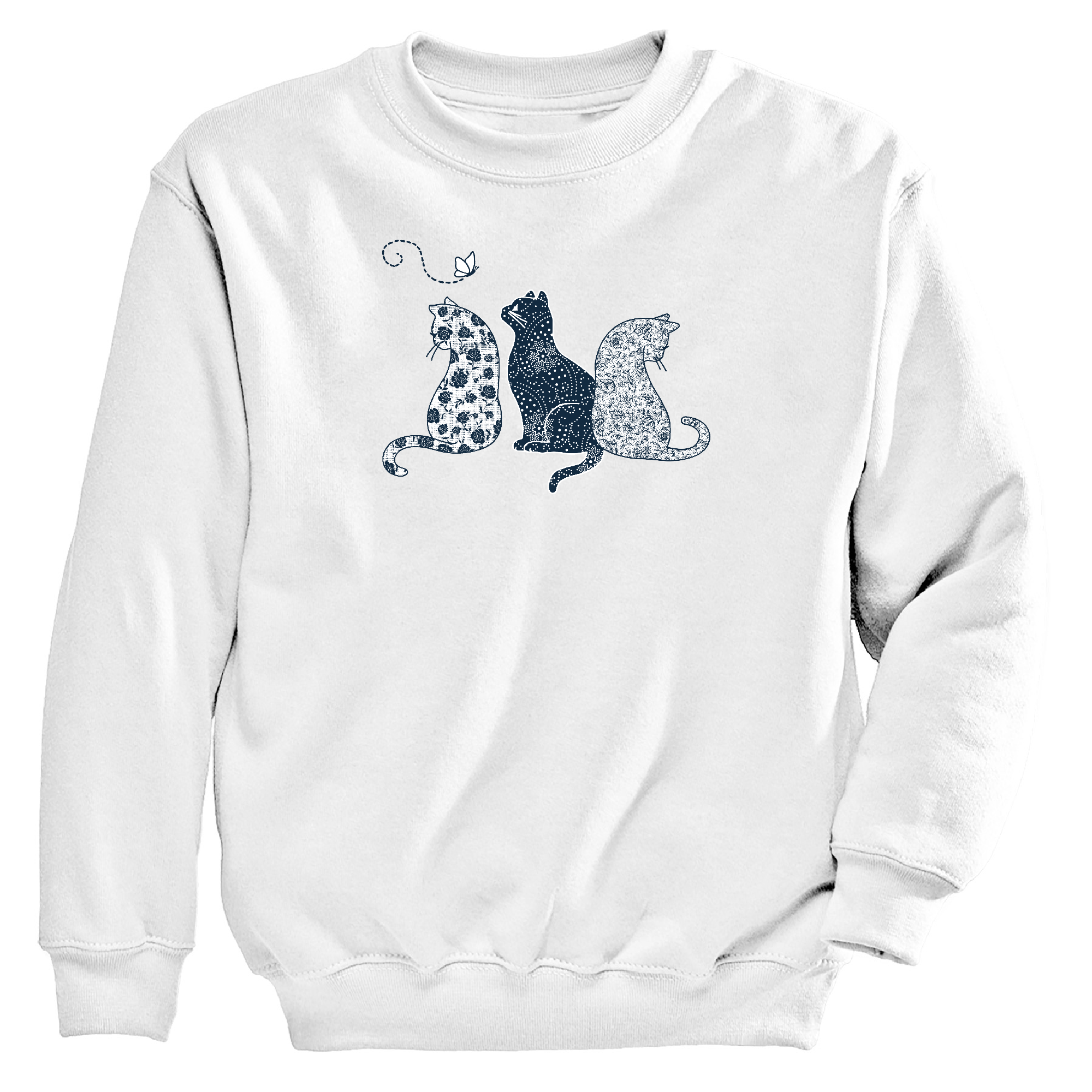 Womens 3X-Large White Moring Sun CrewNeck Sweatshirt