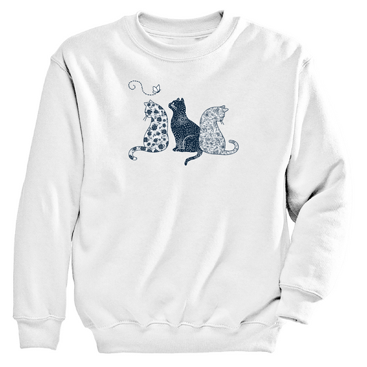 Womens 3X-Large White Moring Sun CrewNeck Sweatshirt