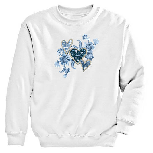 Womens 3X-Large White Moring Sun CrewNeck Sweatshirt