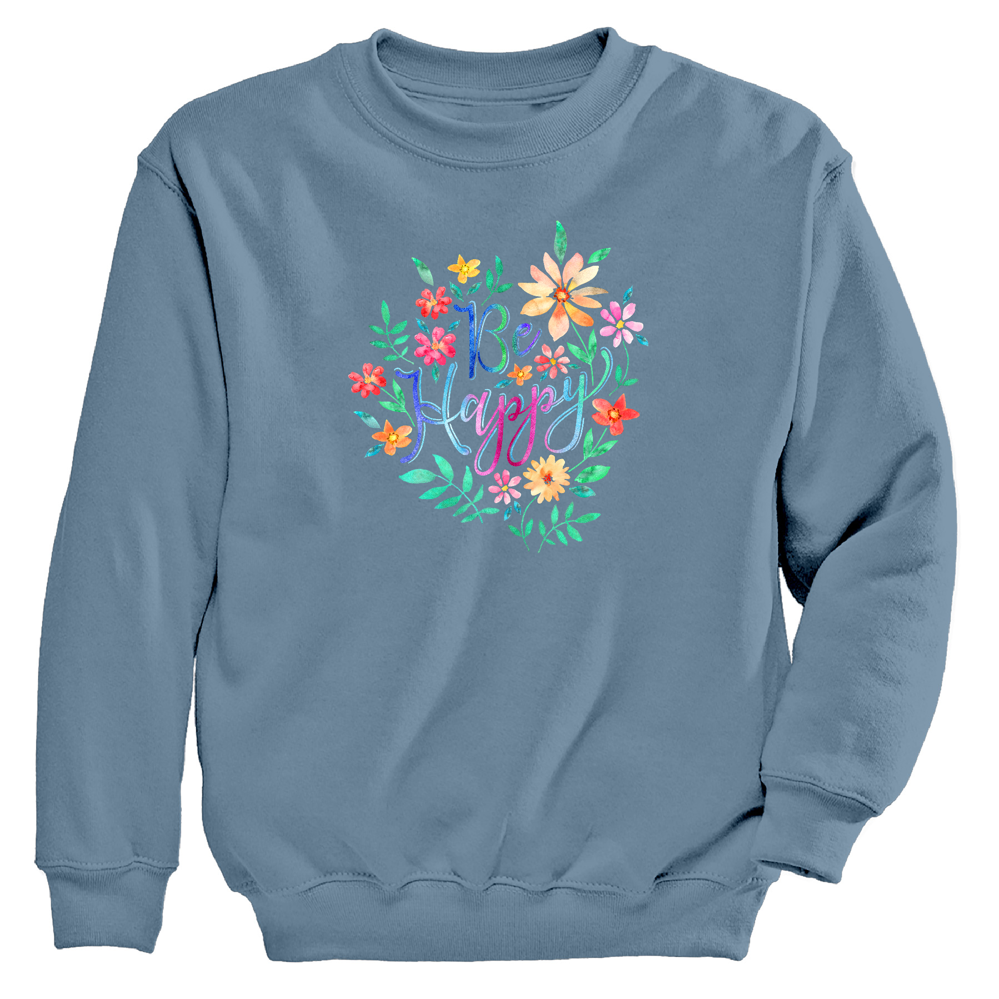 Womens 3X-Large Blue Moring Sun CrewNeck Sweatshirt