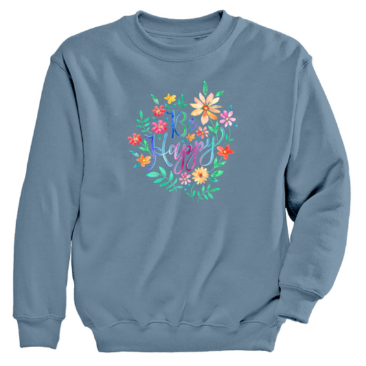 Womens 3X-Large Blue Moring Sun CrewNeck Sweatshirt