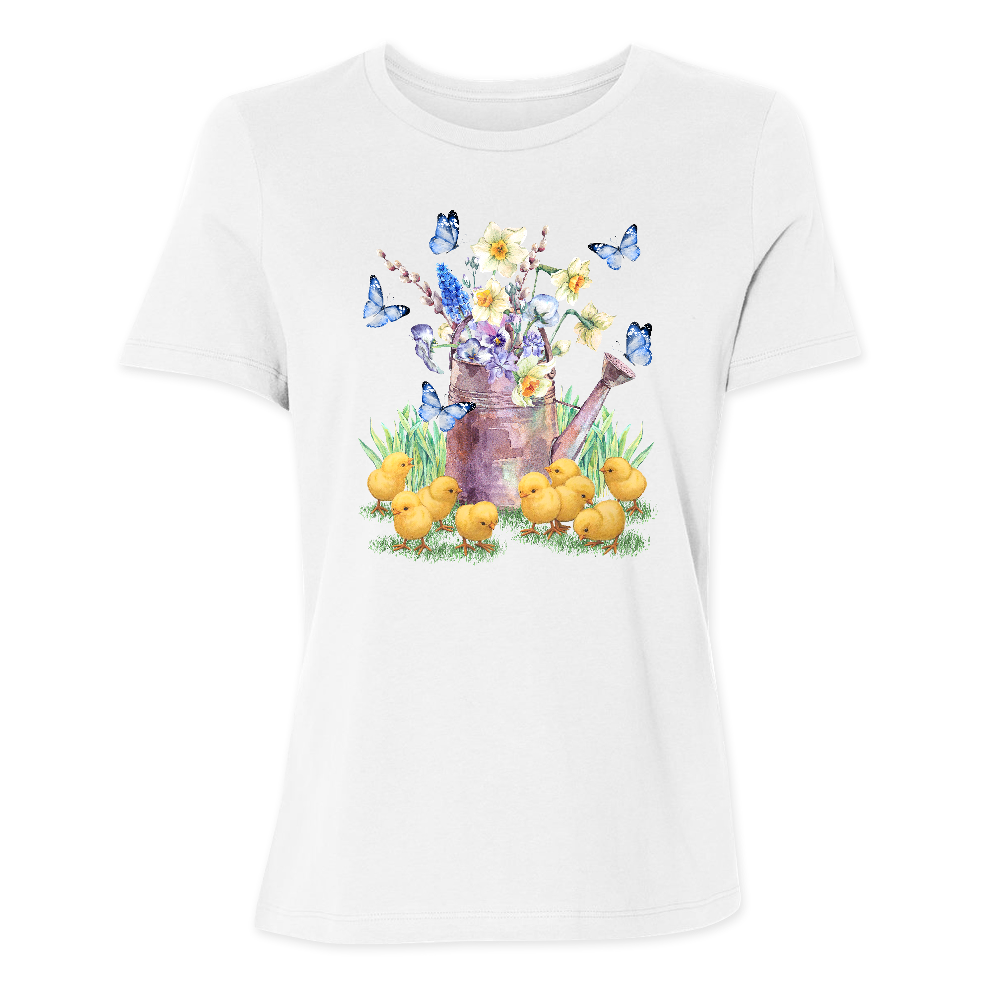 Womens 2X-Large White Relaxed Jersey T-Shirt