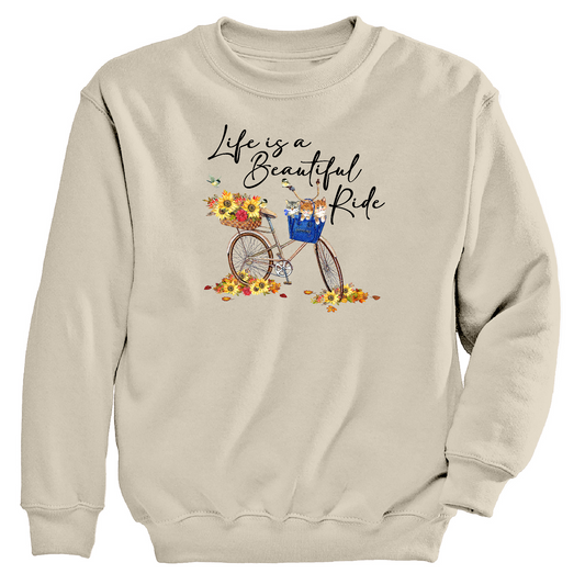 Womens 3X-Large Natural Moring Sun CrewNeck Sweatshirt