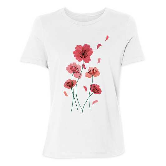 Womens 2X-Large White Relaxed Jersey T-Shirt