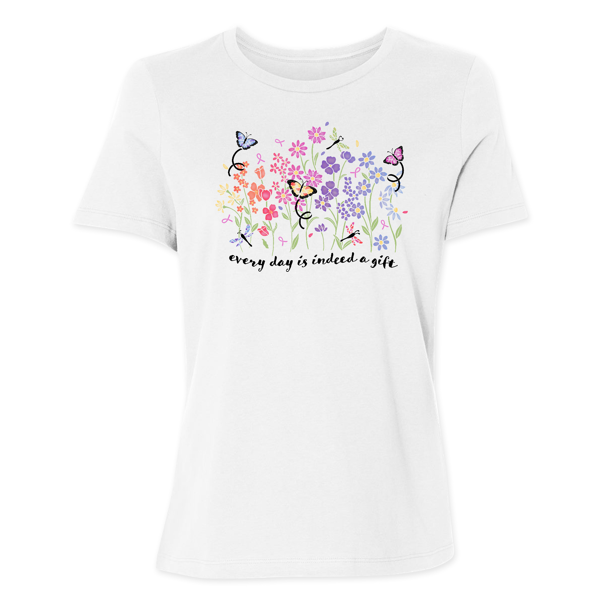 Womens 2X-Large White Relaxed Jersey T-Shirt