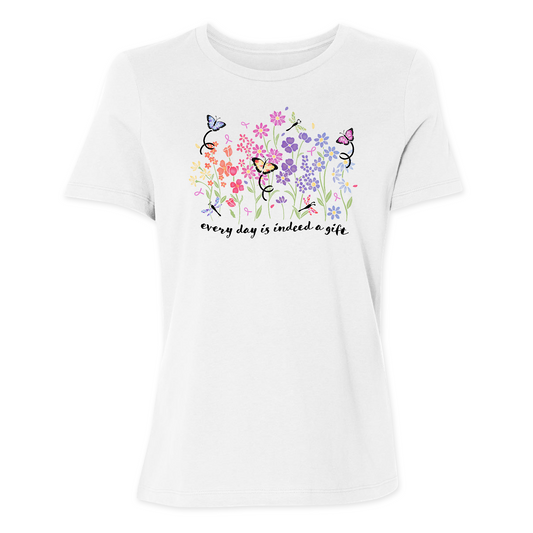 Womens 2X-Large White Relaxed Jersey T-Shirt