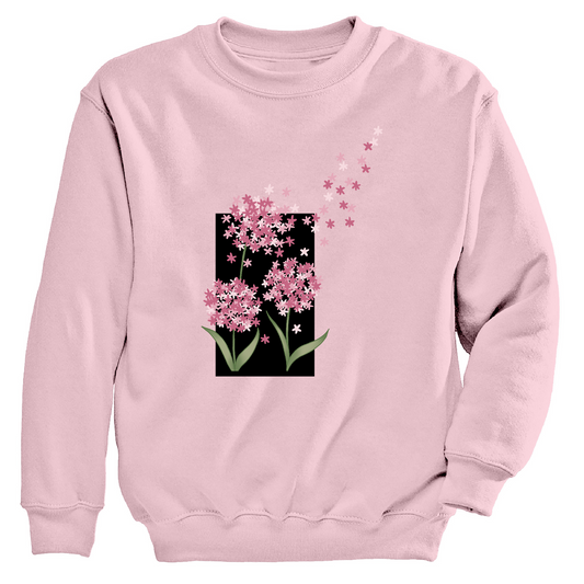 Womens 3X-Large Pink Moring Sun CrewNeck Sweatshirt