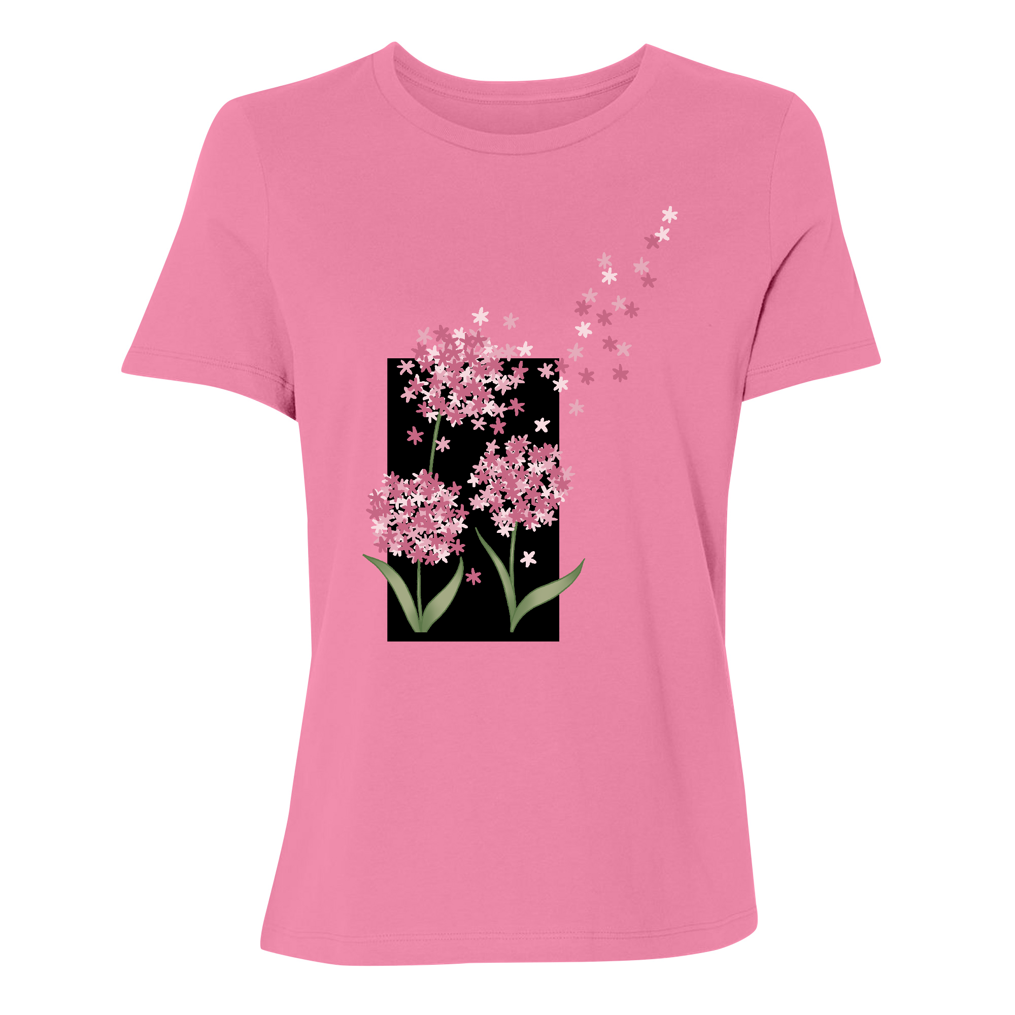 Womens 2X-Large Pink Relaxed Jersey T-Shirt