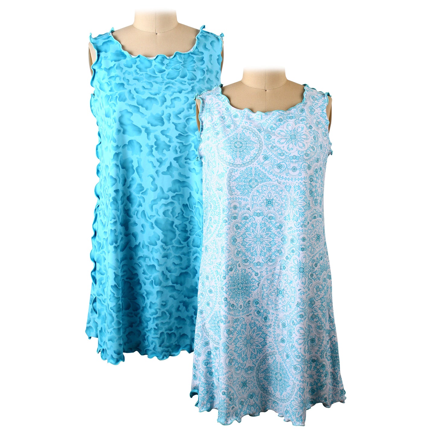 Aqua Boho Reversible Dress