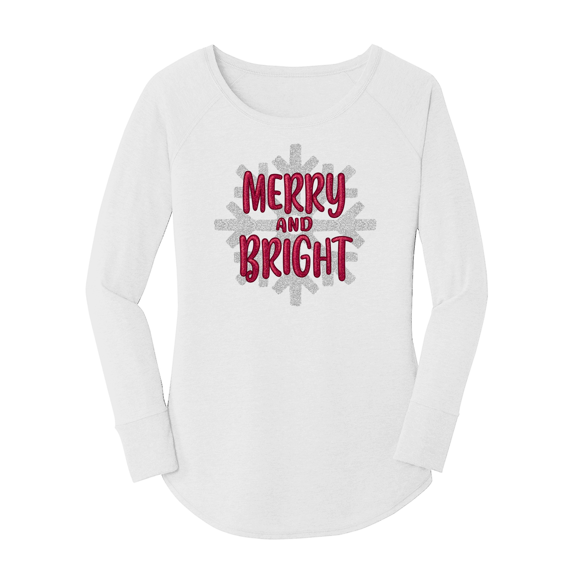 Womens X-Small White Long Sleeve Tunic Tee