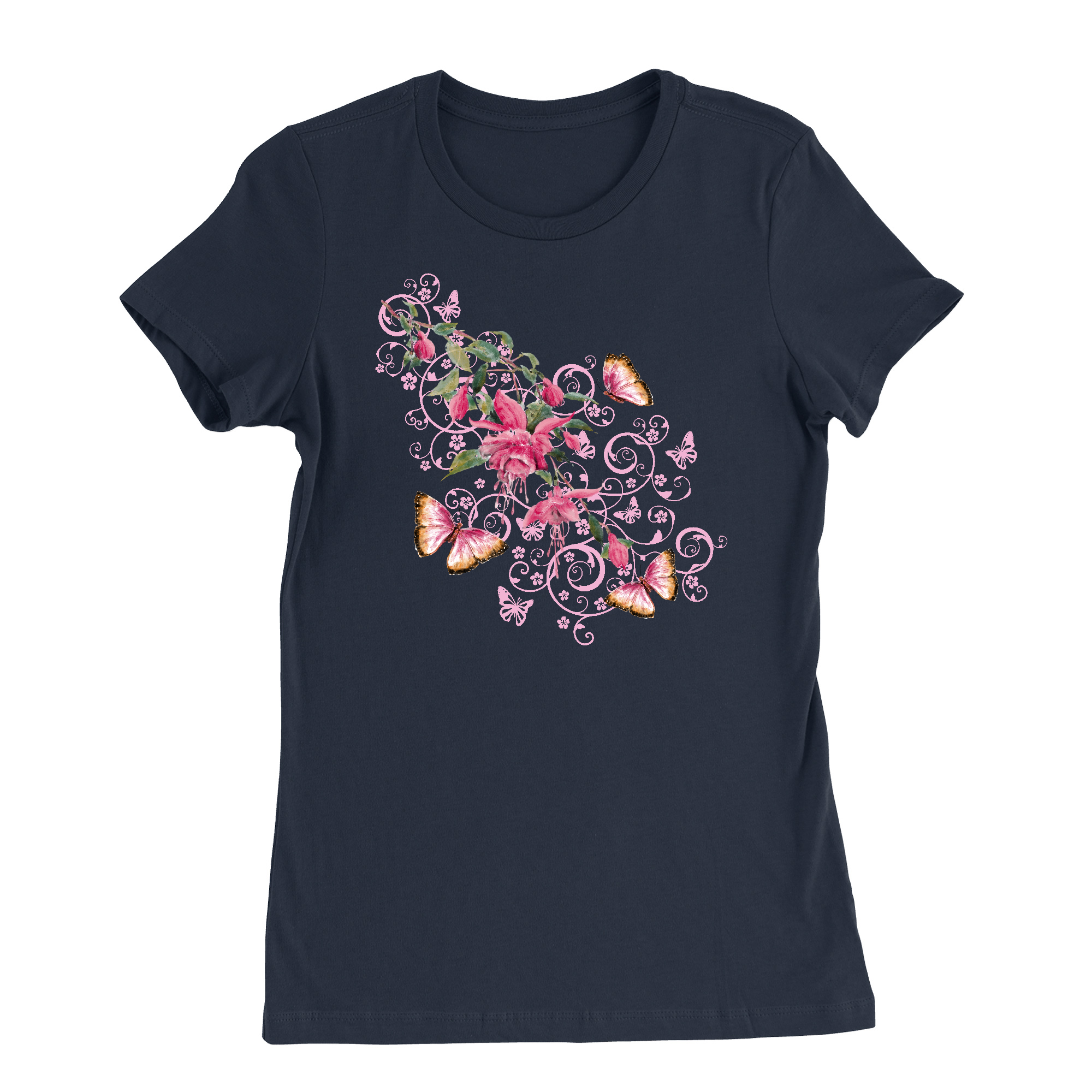 Womens Small Navy Style_T-Shirt