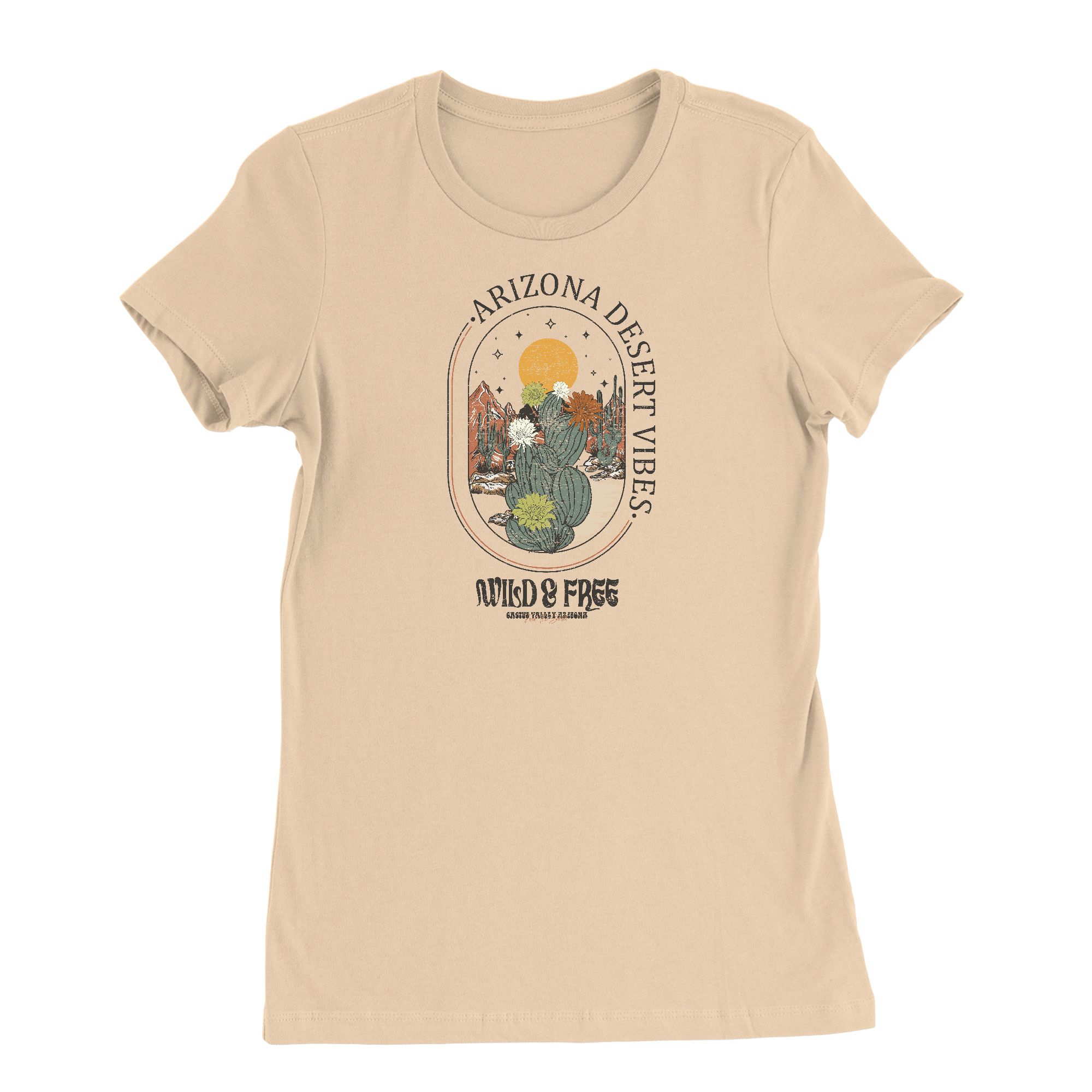 Womens Small Sand Dune Style_T-Shirt