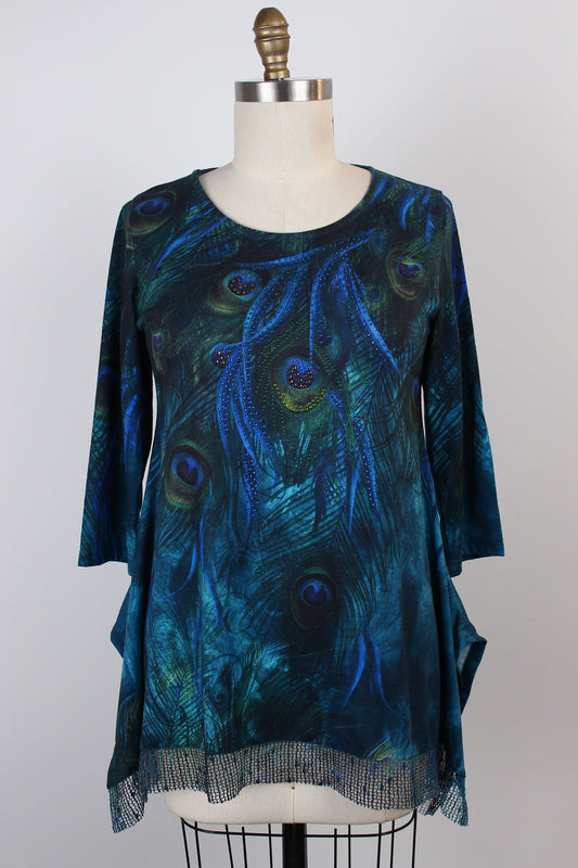 Peacock Sharkbite Tunic