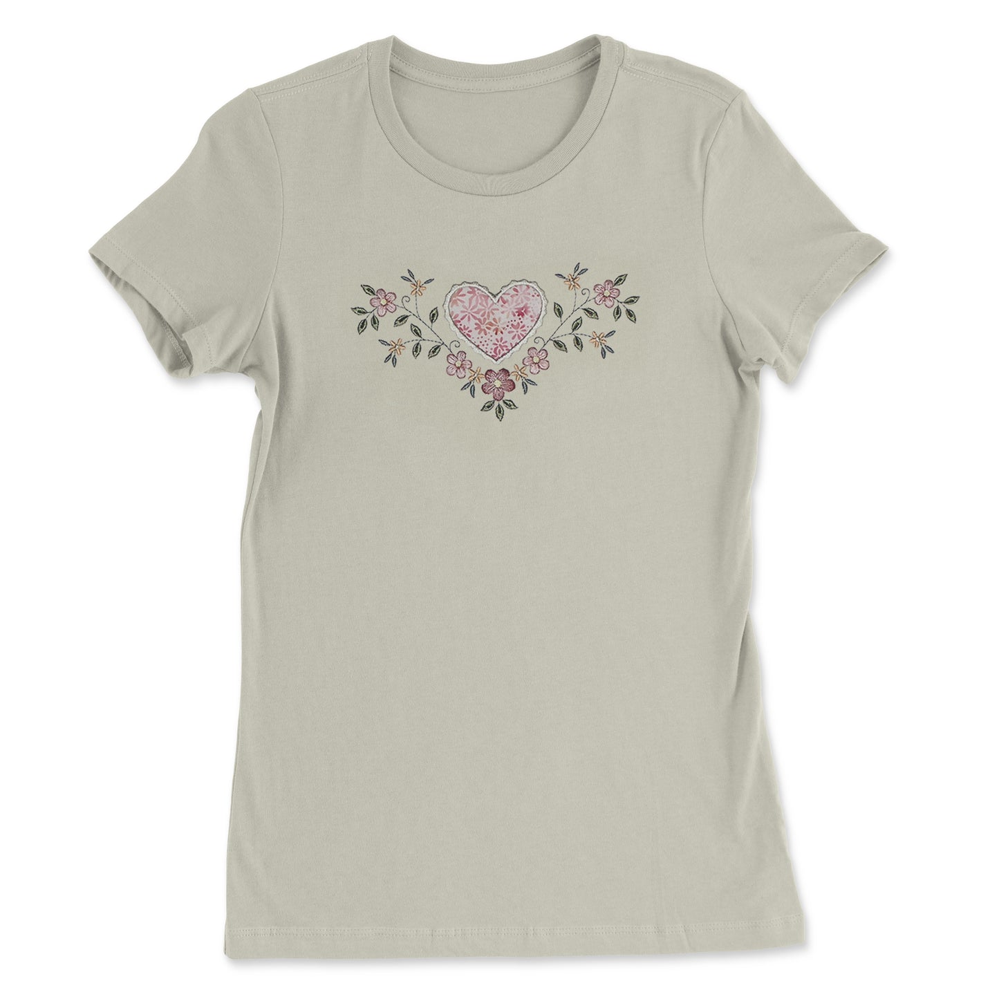 Floral Pastel Heart T-Shirt