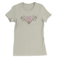 Load image into Gallery viewer, Floral Pastel Heart Embroidered T-Shirt

