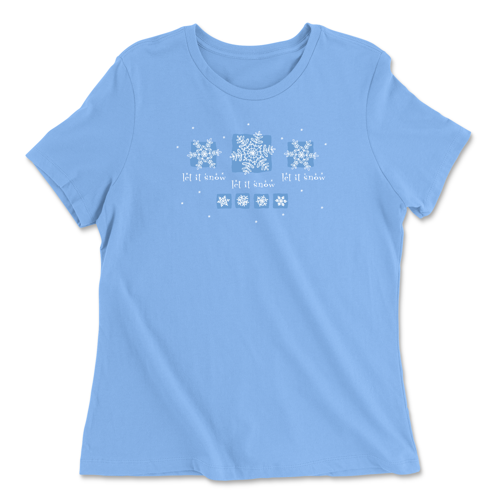 Womens 2X-Large CAROLINA_BLUE Relaxed Jersey T-Shirt