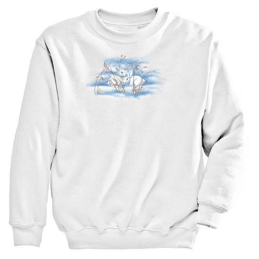 Womens 3X-Large WHITE Moring Sun CrewNeck Sweatshirt