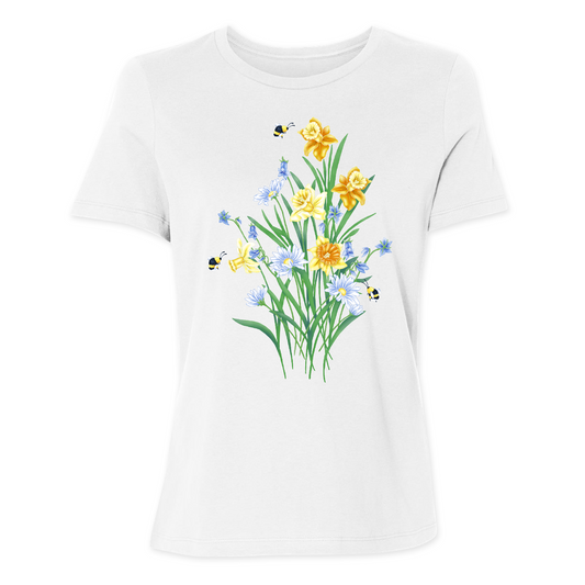 Womens 2X-Large White Relaxed Jersey T-Shirt