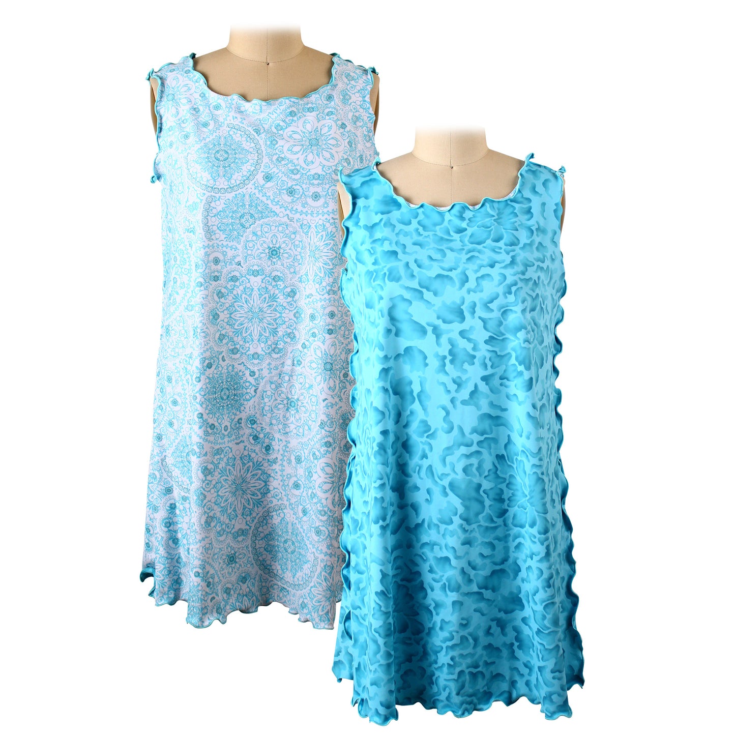 Aqua Boho Reversible Dress