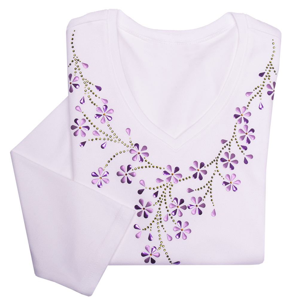 Lavender Teardrop Floral