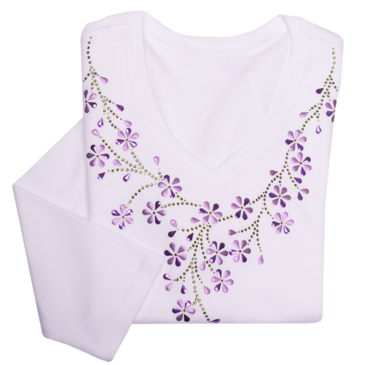 Lavender Teardrop Floral