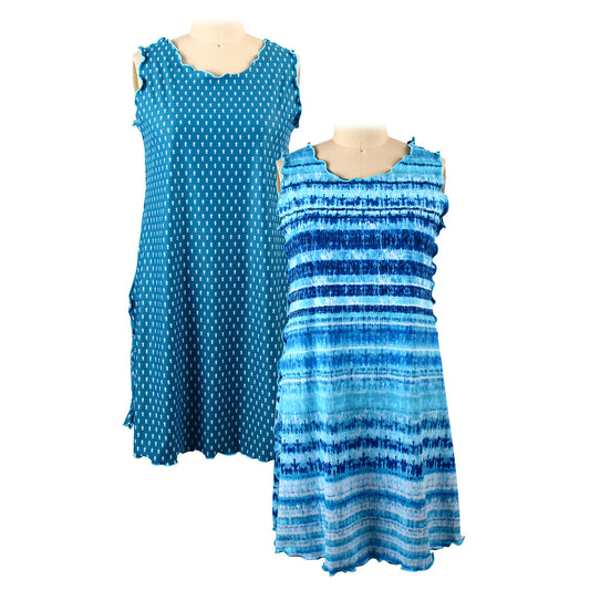 Ocean Stripe Reversible Dress